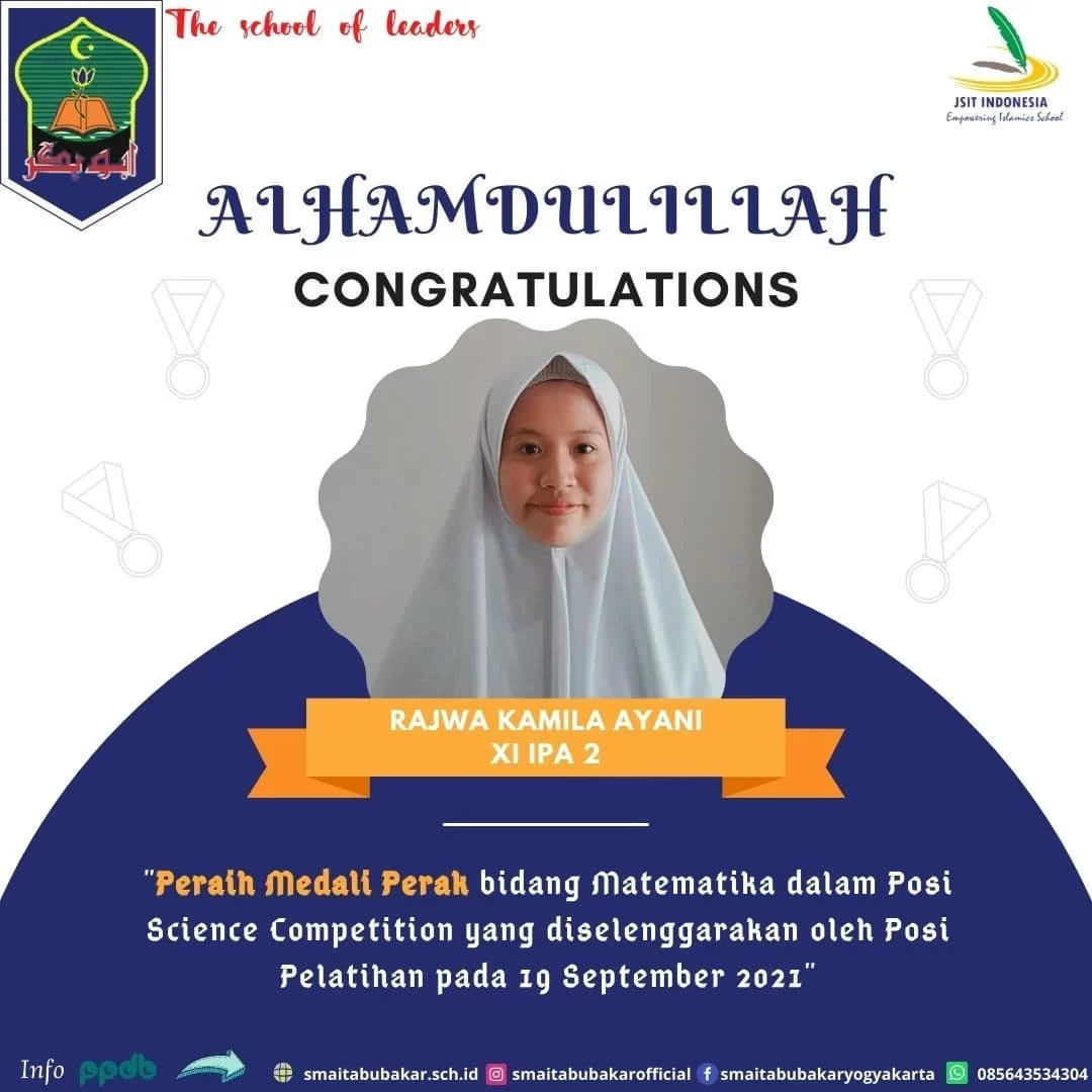 You are currently viewing Medali Perak Posi Science Competition Bidang Matematika